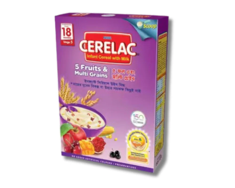 Nestlé Cerelac 5 Fruits & Multi Grain 350gm – Nutritious Baby Cereal
